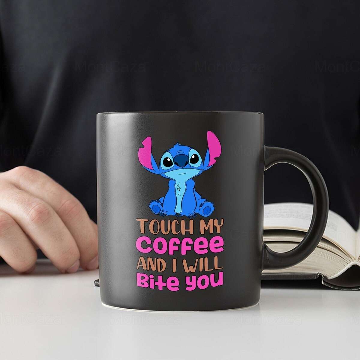 Stitch Touch My Coffee And I Will Bite You Mug, Stitch Coffee Mugs, Stitch  And Lilo