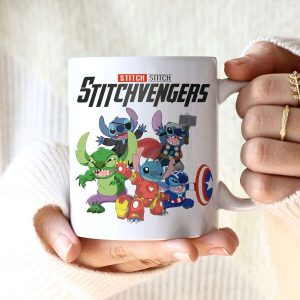 Stitchvengers Stitch And Lilo Mug, Stitch Coffee Mugs, Stitch Coffee Cups, Stitch Mug, Disney Coffee Mug
