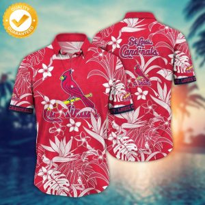 Trending Flower Floral St Louis Cardinals Hawaiian Shirt