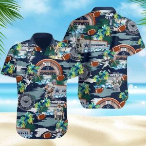 Tropical Island NFL Dallas Cowboys Hawaiian Shirt, NFL Hawaiian Shirt