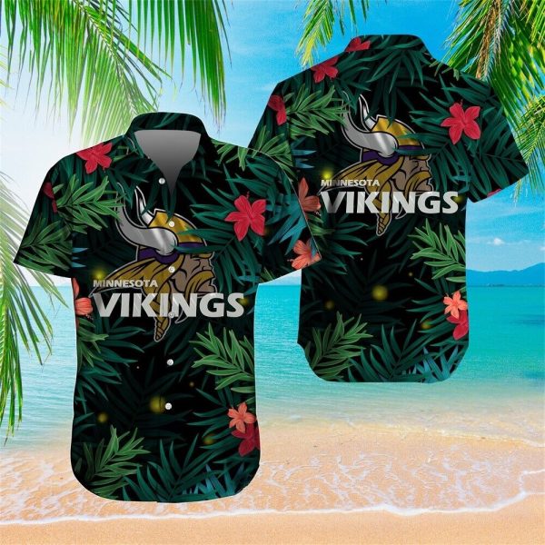 Tropical Tree Minnesota Vikings Hawaiian Shirt Summer