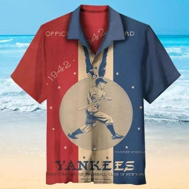 Vintage New York Yankees Hawaiian Shirt Baseball Gift For Boyfriend