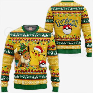 Anime Christmas Cute Pokemon Ugly Sweater