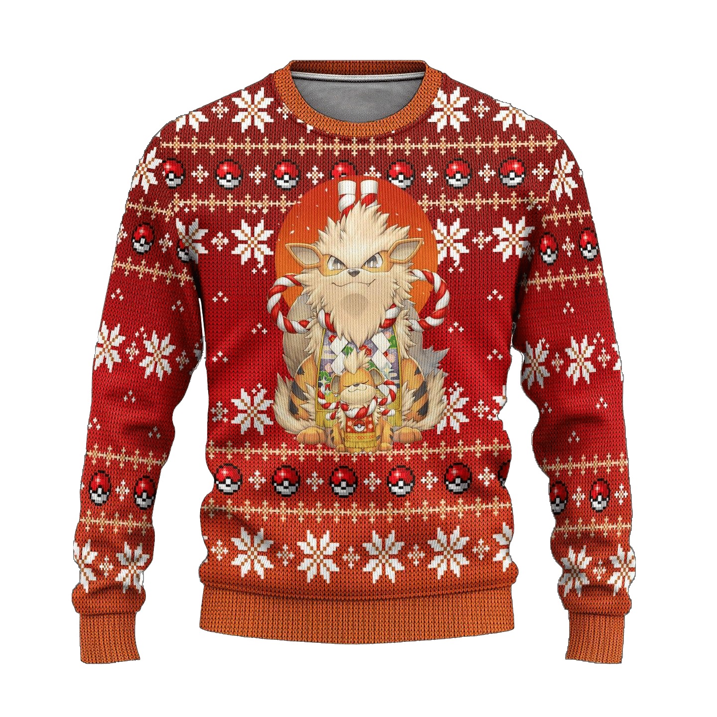 Anime Cute Arcanine Pokemon Ugly Christmas Sweater