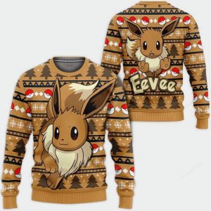 Anime Eevee Ball Pokemon Christmas Sweater