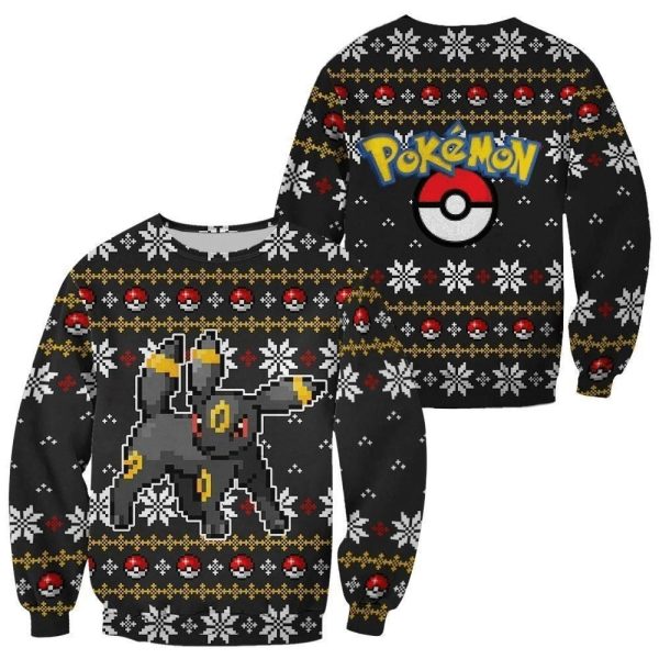 Anime Umbreon Pokemon Ugly Christmas Sweater