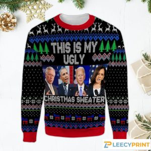 Anit Biden Black Trump Ugly Christmas Sweater
