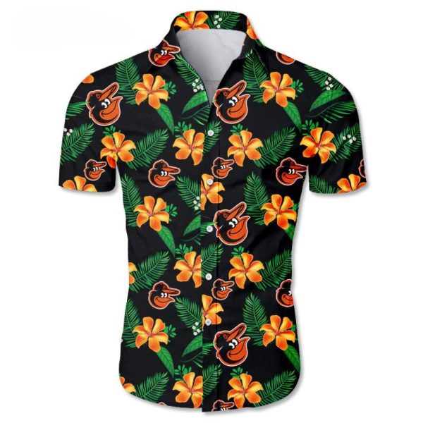 Baltimore Orioles Cute Flower Hawaiian Shirt – Orioles Aloha Shirt