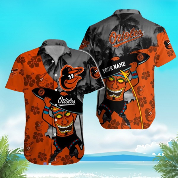 Baltimore Orioles MLB Hawaiian Shirt Sea Breeze Aloha Shirt - Trendy Aloha