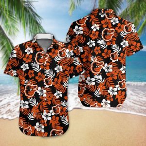 Baseball Baltimore Orioles Floral Tropicial Hawaiian Shirt – Orioles Hawaiian Shirt