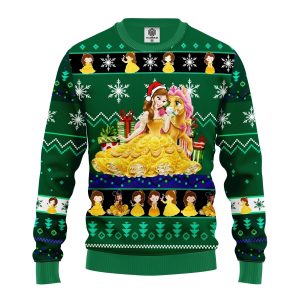 Belle Princess Beauty And The Beast Disney Ugly Christmas Sweater