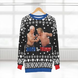 Boxing Biden vs Trump Christmas Ugly Sweater