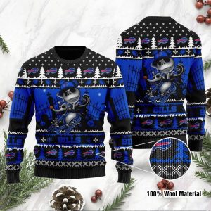 Buffalo Bills Jack Skellington Ugly Sweater – Buffalo Bills Ugly Christmas Sweater