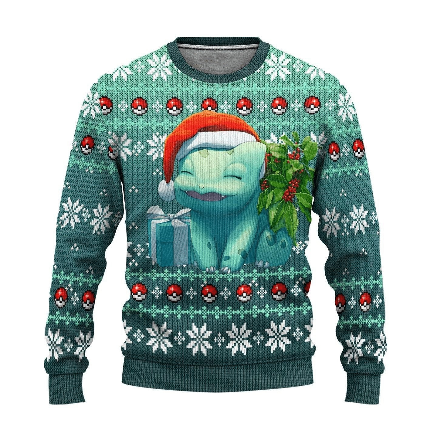 Bulbasaur Merry Christmas Pokemon Xmas Sweater