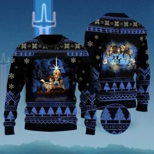 Cartoon Characters Star Wars Ugly Christmas Sweater