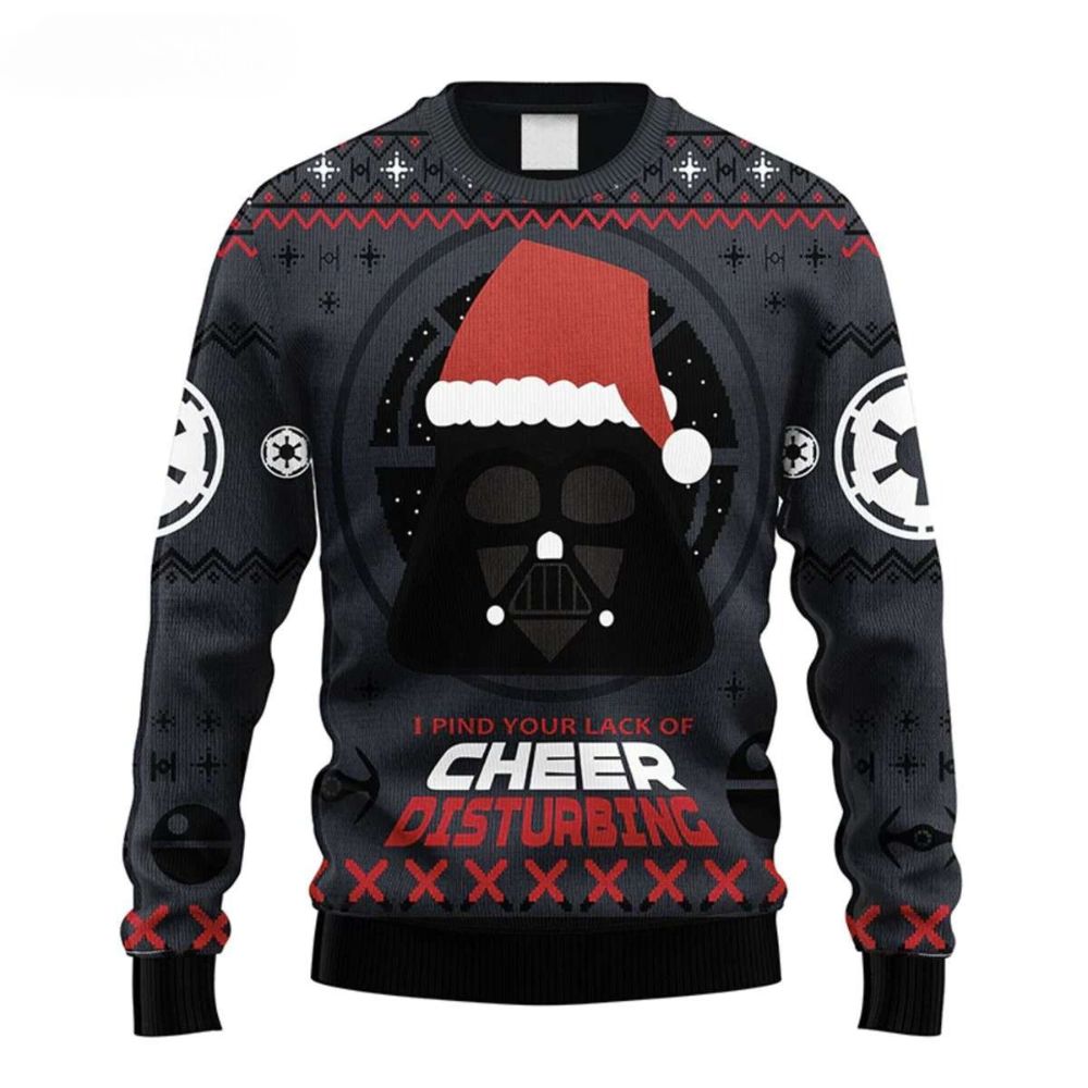 Cheer Disturbing Darth Vader, Star Wars Ugly Christmas Sweater