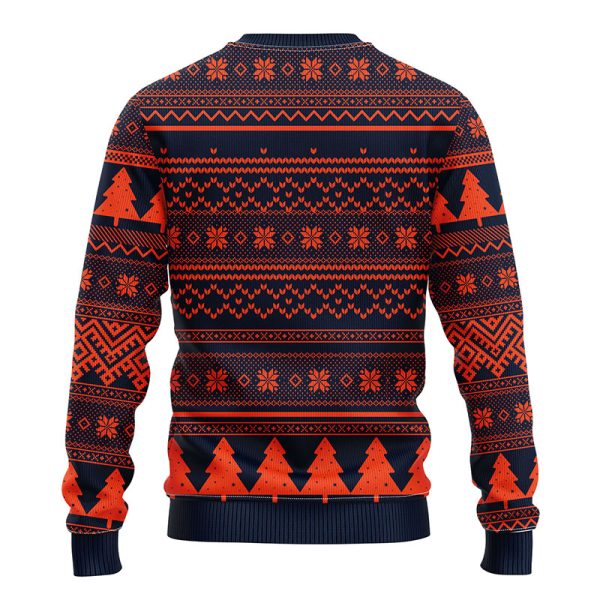 Chicago Bears Grateful Dead NFL Ugly Christmas Fleece Sweater – Chicago Bears Ugly Christmas Sweater
