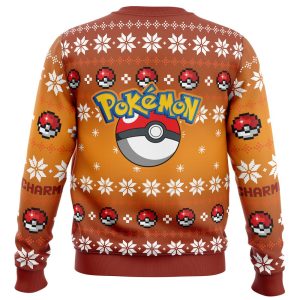 Christmas Charmander Pokemon Ugly Christmas Sweater 2