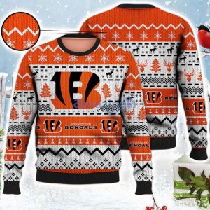 Christmas Gift Cincinnati Bengals USA Football Season Ugly Christmas Sweater Bengals Ugly Sweater 3