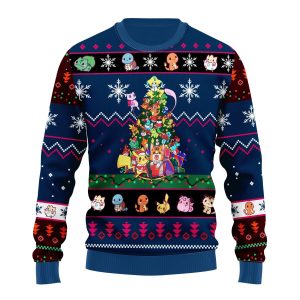 Christmas Tree Anime Pokemon Christmas Sweater