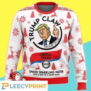 Claw Premium Christmas Knitting Pattern Trump Ugly Sweater