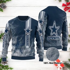 Cowboys Ugly Sweater – Dallas Cowboys Smoke Ugly Christmas Sweater Gift