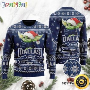 Dallas Cowboys Baby Yoda Ugly Christmas Sweater – Dallas Cowboys Holiday Sweater