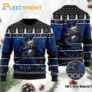 Dallas Cowboys Jack Skellington Halloween Ugly Christmas Sweater – Cowboys Ugly Christmas Sweater