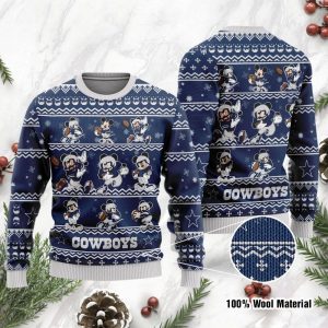 Dallas Cowboys Mickey Player Disney Ugly Christmas Sweaters – Dallas Cowboys Ugly Christmas Sweater