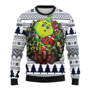 Dallas Cowboys NFL Cute Grinch Hug Ugly Sweater – Dallas Cowboys Ugly Christmas Sweater