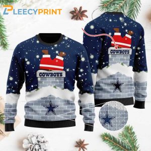 Dallas Cowboys NFL Santa Claus Custom Ugly Christmas Sweater – Dallas Cowboys Ugly Christmas Sweater