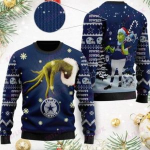 Dallas Cowboys Ornament Grinch Ugly Christmas Sweater – Dallas Cowboys Ugly Sweater