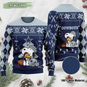Dallas Cowboys Peanuts Snoopy Ugly Sweater – Dallas Cowboys Ugly Sweater