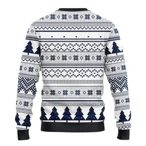 Dallas Cowboys Sugar Skull Flower NFL Ugly Christmas Ugly Sweater – Dallas Cowboys Ugly Christmas Sweater