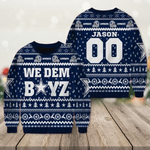 Dallas Cowboys Ugly Sweater – We Dem Boyz Personalized Ugly Christmas Sweater