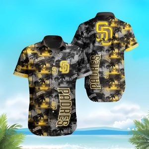 Dark Palm Islands MLB San Diego Padres Hawaiian Shirt Beach Gift