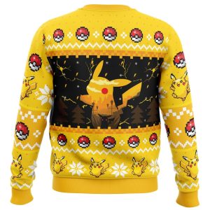 Electric Monster Pokemon Ugly Christmas Sweater 2