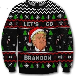 Funny Let is Go Brandon Trump Ugly Sweater