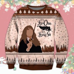 Hermione Its Leviosa Not Leviosa Harry Potter Ugly Christmas Sweater