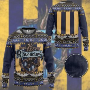 House Ravenclaw Logo Harry Potter Ugly Christmas Sweater