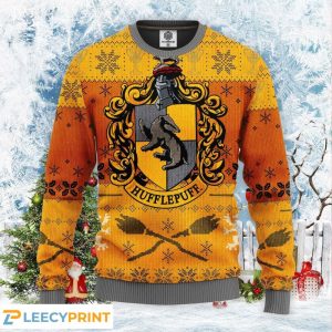 Hufflepuff Cute Christmas Gift Ugly Christmas Sweater