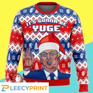 Its Gunna Be Yuge Premium Christmas Knitting Pattern Trump Ugly Sweater