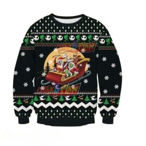 Jack And Grinch Knitting Christmas Sweater – Grinch Ugly Sweater