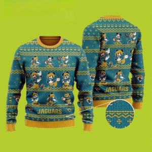 Jacksonville Jaguars Mickey Disney Ugly Christmas Sweater