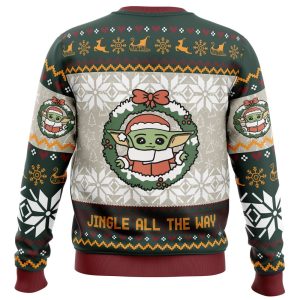 Jingle All The Way Mandalorian Star Wars Ugly Christmas Sweater 2