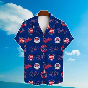 MLB Chicago Cubs Logos Pattern Shirt Baseball Fans Gift – Cubs Hawaiian Shirt