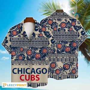 MLB Chicago Cubs Tropical Shirt Pattern – Cubs Hawaiian Shirt