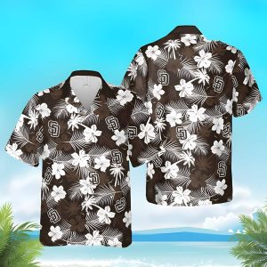 MLB San Diego Padres Hawaiian Shirt White Flora Beach Gift – Padres Hawaiian Shirt