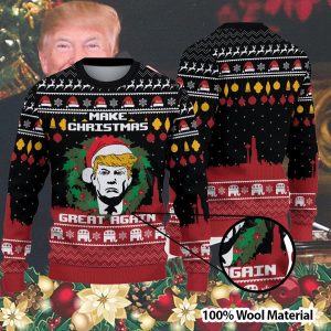 Make Christmas Great Again Trump Ugly Sweater 1