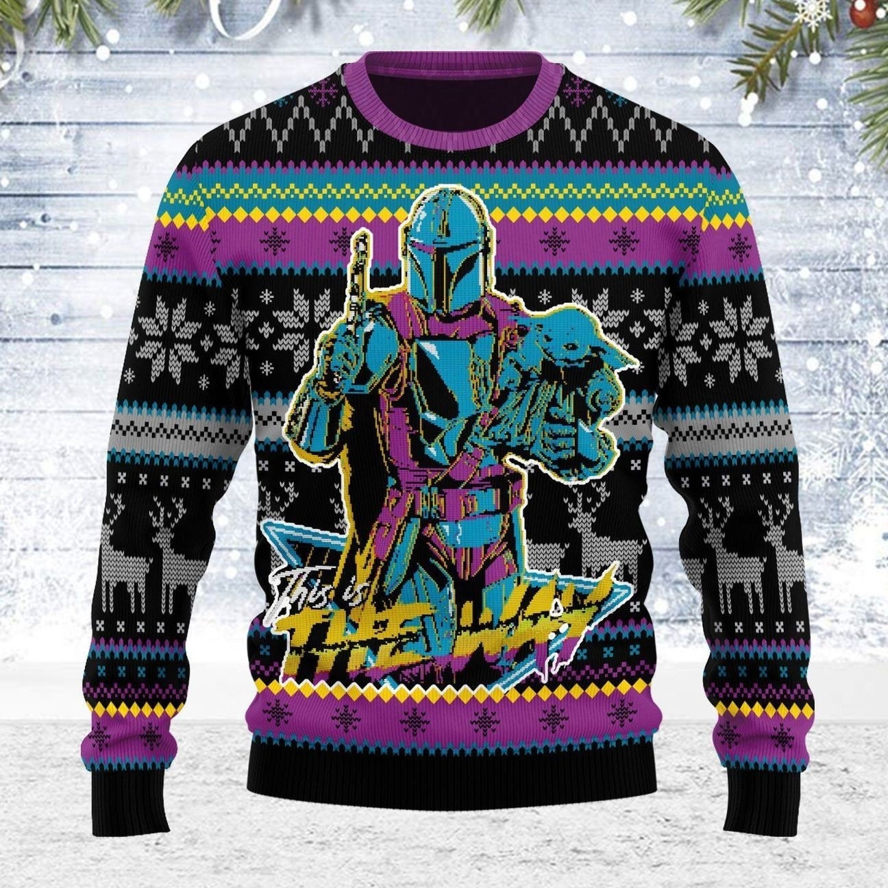 Merry Christmas This Is The Way Star Wars Ugly Christmas Sweater